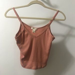 Peach Cropped Tank